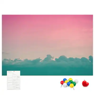 Memobord van kurk Gradiënt lucht