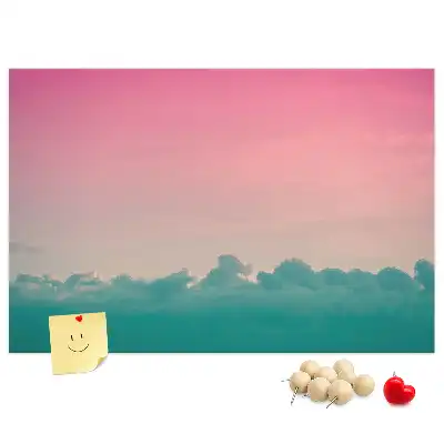 Memobord van kurk Gradiënt lucht