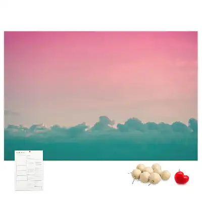 Memobord van kurk Gradiënt lucht