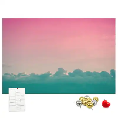 Memobord van kurk Gradiënt lucht