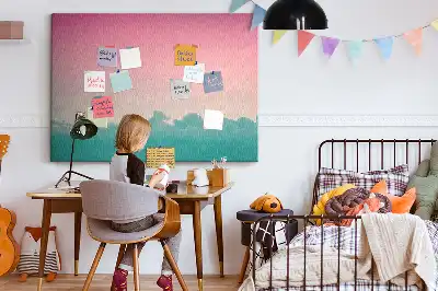Memobord van kurk Gradiënt lucht