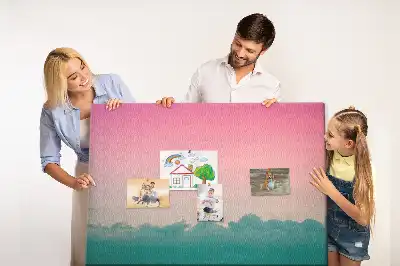 Memobord van kurk Gradiënt lucht
