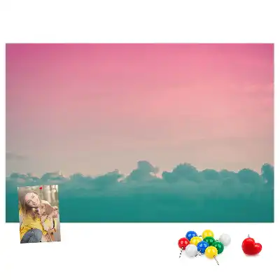 Memobord van kurk Gradiënt lucht