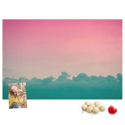 Memobord van kurk Gradiënt lucht