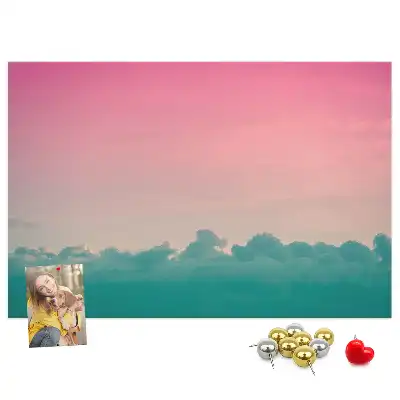 Memobord van kurk Gradiënt lucht