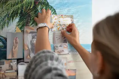 Memobord van kurk Vakantiestrand