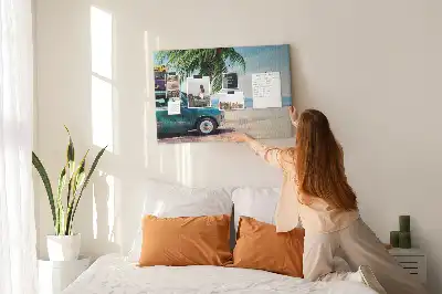 Memobord van kurk Vakantiestrand