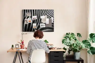 Kurk prikbord Zebrapatroon