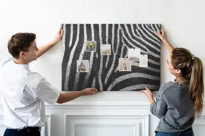 Kurk prikbord Zebrapatroon