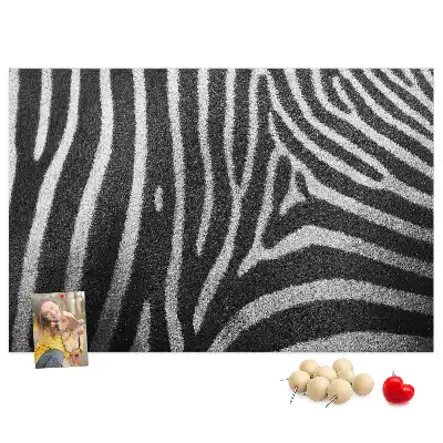 Kurk prikbord Zebrapatroon