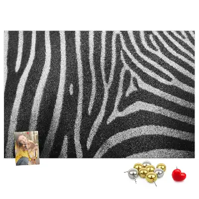 Kurk prikbord Zebrapatroon