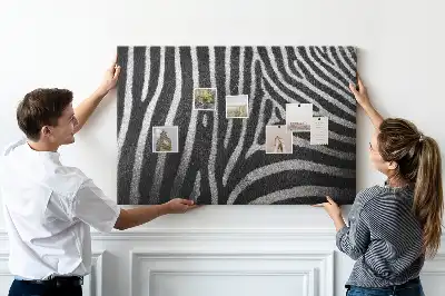 Kurk prikbord Zebrapatroon