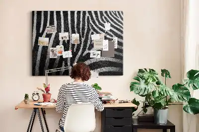 Kurk prikbord Zebrapatroon