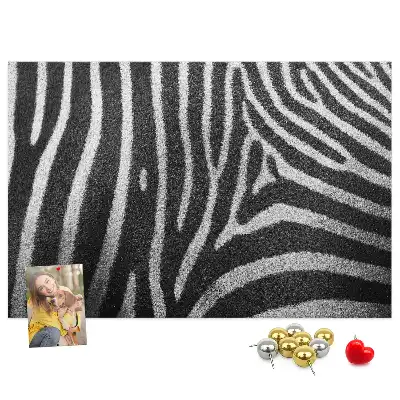 Kurk prikbord Zebrapatroon