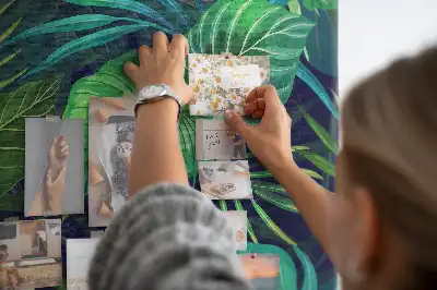 Memobord van kurk Exotische bladeren
