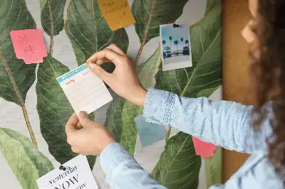 Kurk prikbord Palmbladeren