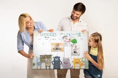 Kurk prikbord Planner voor kinderen voor een week