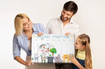 Kurk prikbord Planner voor kinderen voor een week