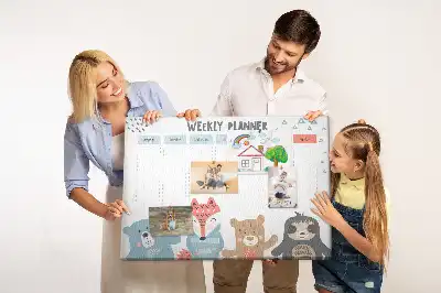 Memobord van kurk Weekschema