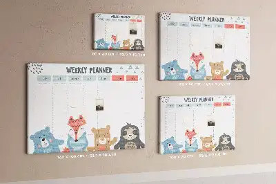 Memobord van kurk Weekschema
