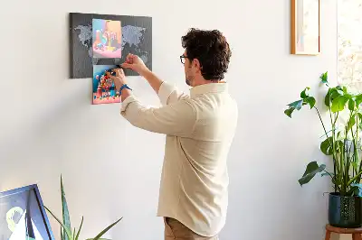Kurk prikbord Ruimtelijke omtrek van continenten