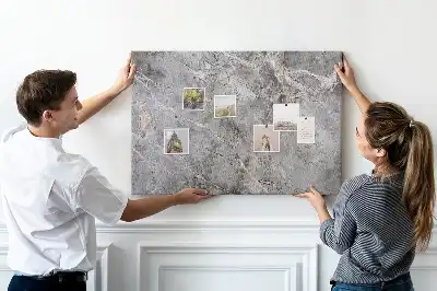 Memobord van kurk Imitatie van geaderde steen