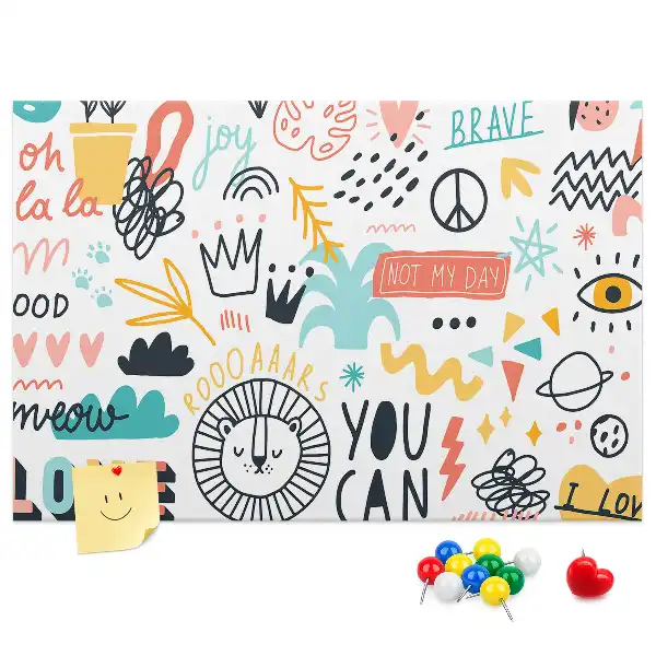 Kurk prikbord Lineaire minimalistische tekeningen