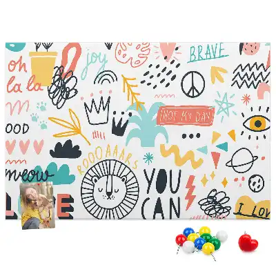 Kurk prikbord Lineaire minimalistische tekeningen