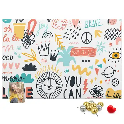 Kurk prikbord Lineaire minimalistische tekeningen