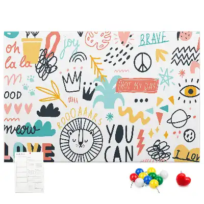 Kurk prikbord Lineaire minimalistische tekeningen
