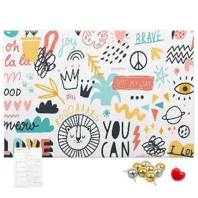 Kurk prikbord Lineaire minimalistische tekeningen