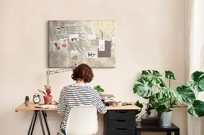 Kurk prikbord Schaduw van palm zand
