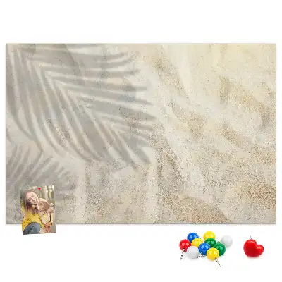 Kurk prikbord Schaduw van palm zand
