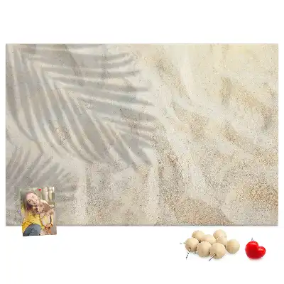 Kurk prikbord Schaduw van palm zand