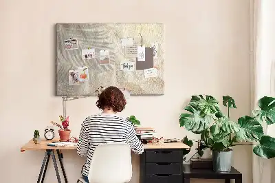 Kurk prikbord Schaduw van palm zand