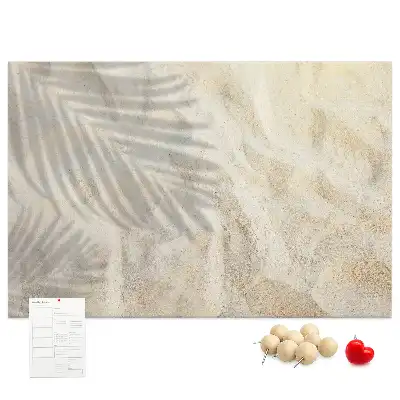 Kurk prikbord Schaduw van palm zand