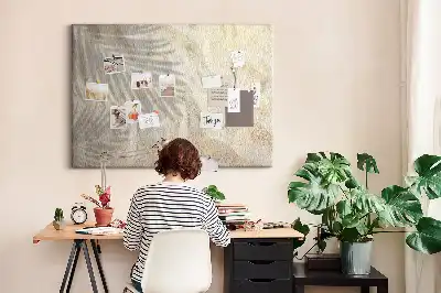 Kurk prikbord Schaduw van palm zand