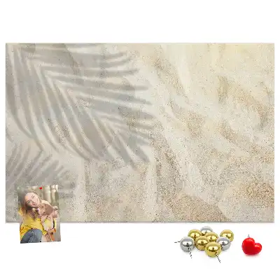 Kurk prikbord Schaduw van palm zand
