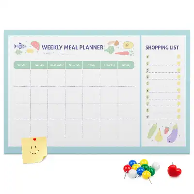 Memobord van kurk Dieet maaltijdplanner