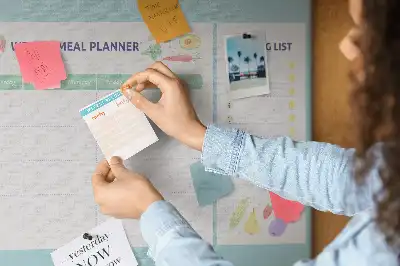 Memobord van kurk Dieet maaltijdplanner