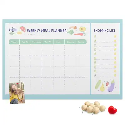 Memobord van kurk Dieet maaltijdplanner