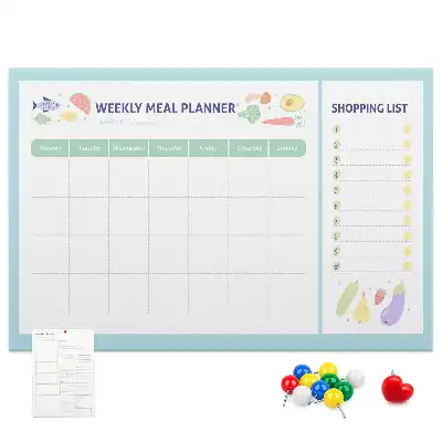 Memobord van kurk Dieet maaltijdplanner