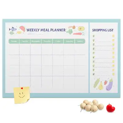 Memobord van kurk Dieet maaltijdplanner
