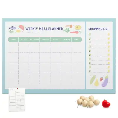 Memobord van kurk Dieet maaltijdplanner