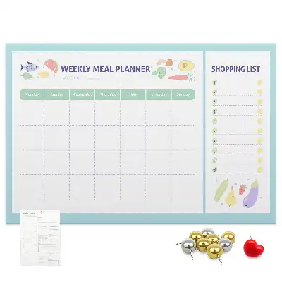Memobord van kurk Dieet maaltijdplanner