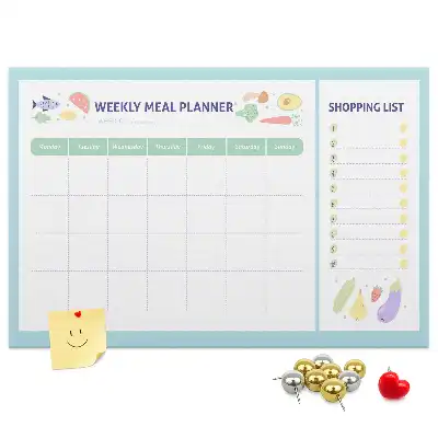 Memobord van kurk Dieet maaltijdplanner