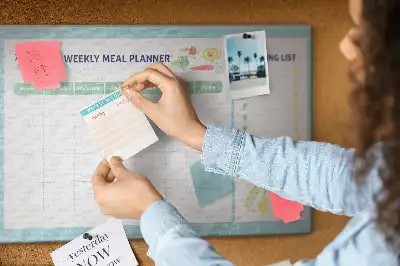 Memobord van kurk Dieet maaltijdplanner