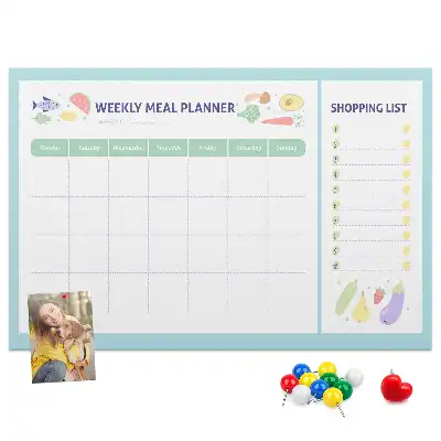 Memobord van kurk Dieet maaltijdplanner