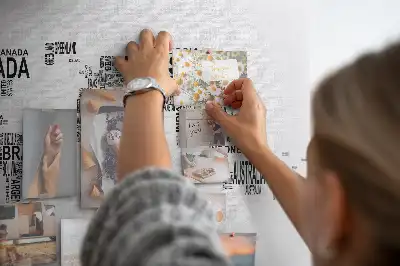Kurk prikbord Continenten van letters