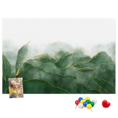 Memobord van kurk Moderne bloemmotieven